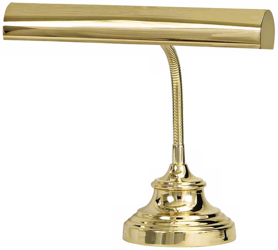 House of Troy Advent 12 1/2" High Polished Brass Piano Lamp