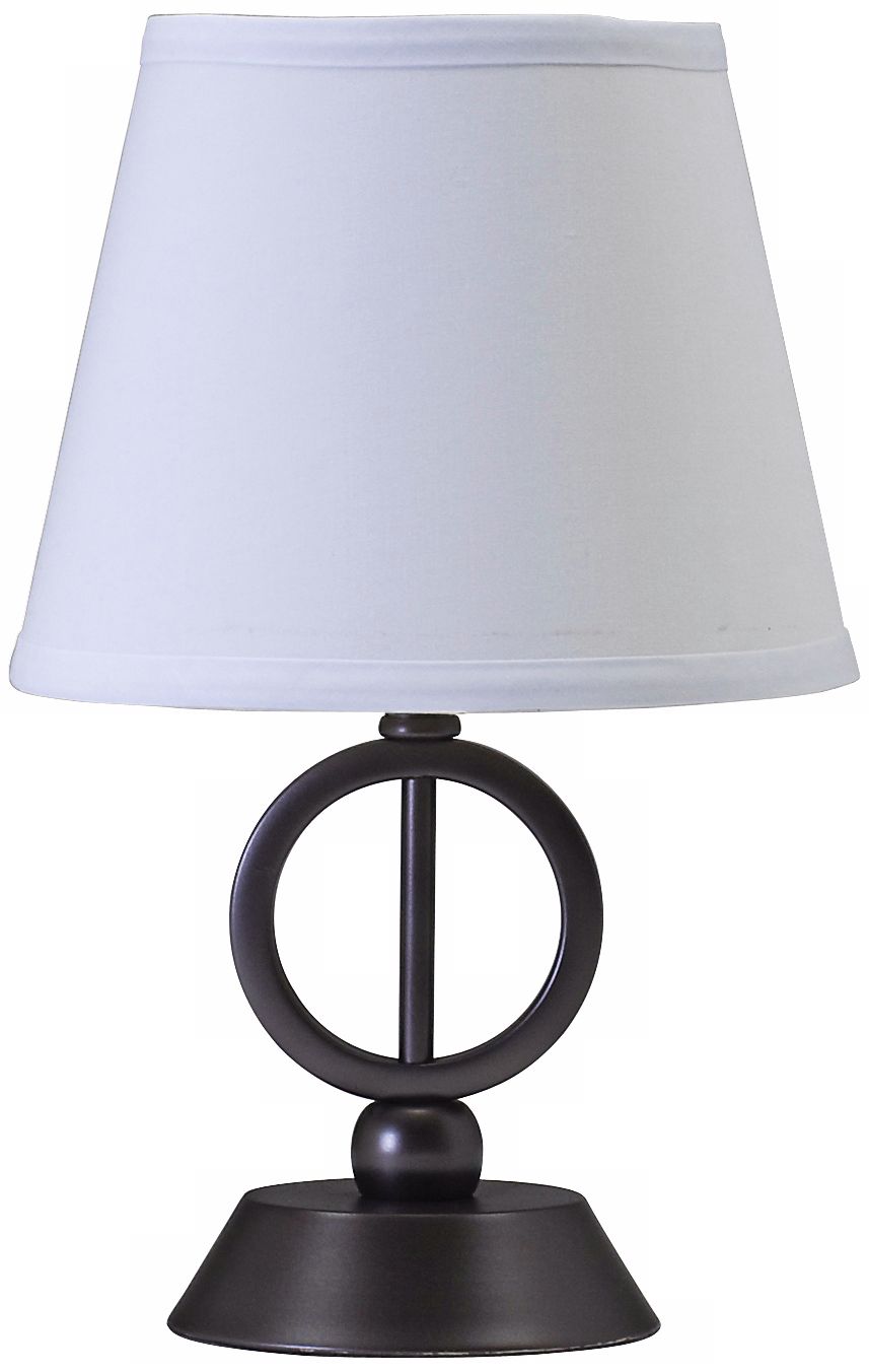 House of Troy Oil Rubbed Bronze 14" High Circle Desk Lamp
