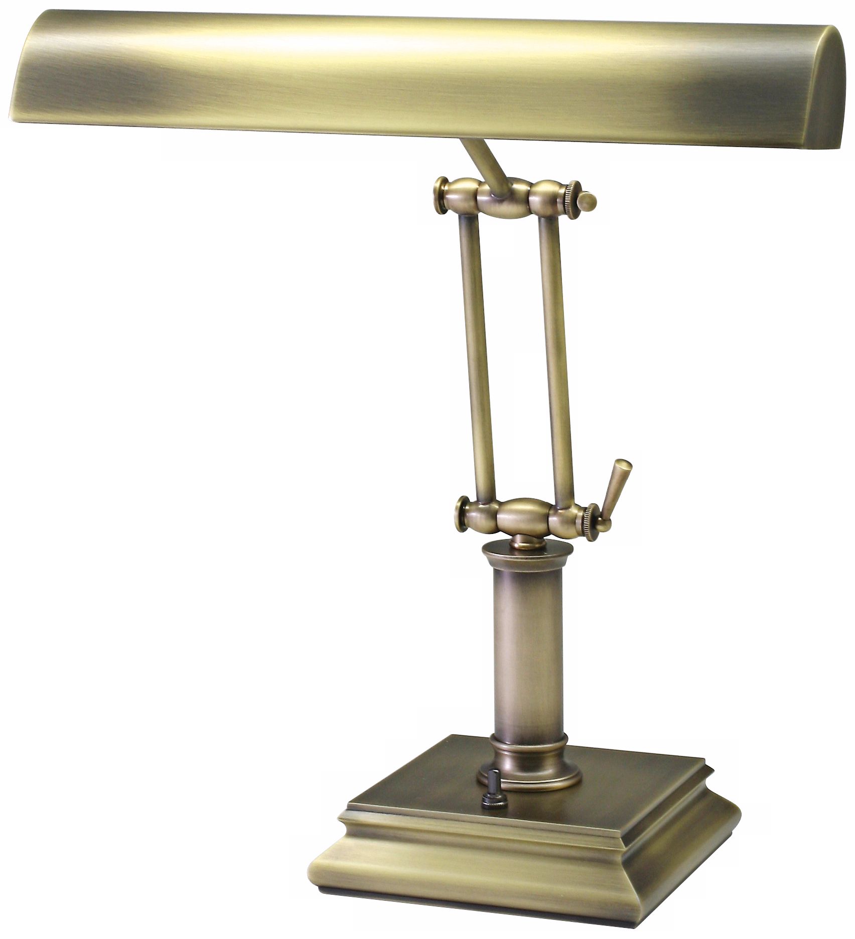 House of Troy 14” High Brass Twin Arm Piano Desk Lamp