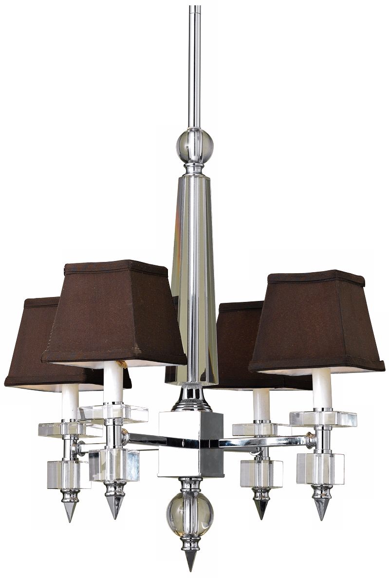 Candice Olson Cluny Chocolate Shade 4-Light Chandelier