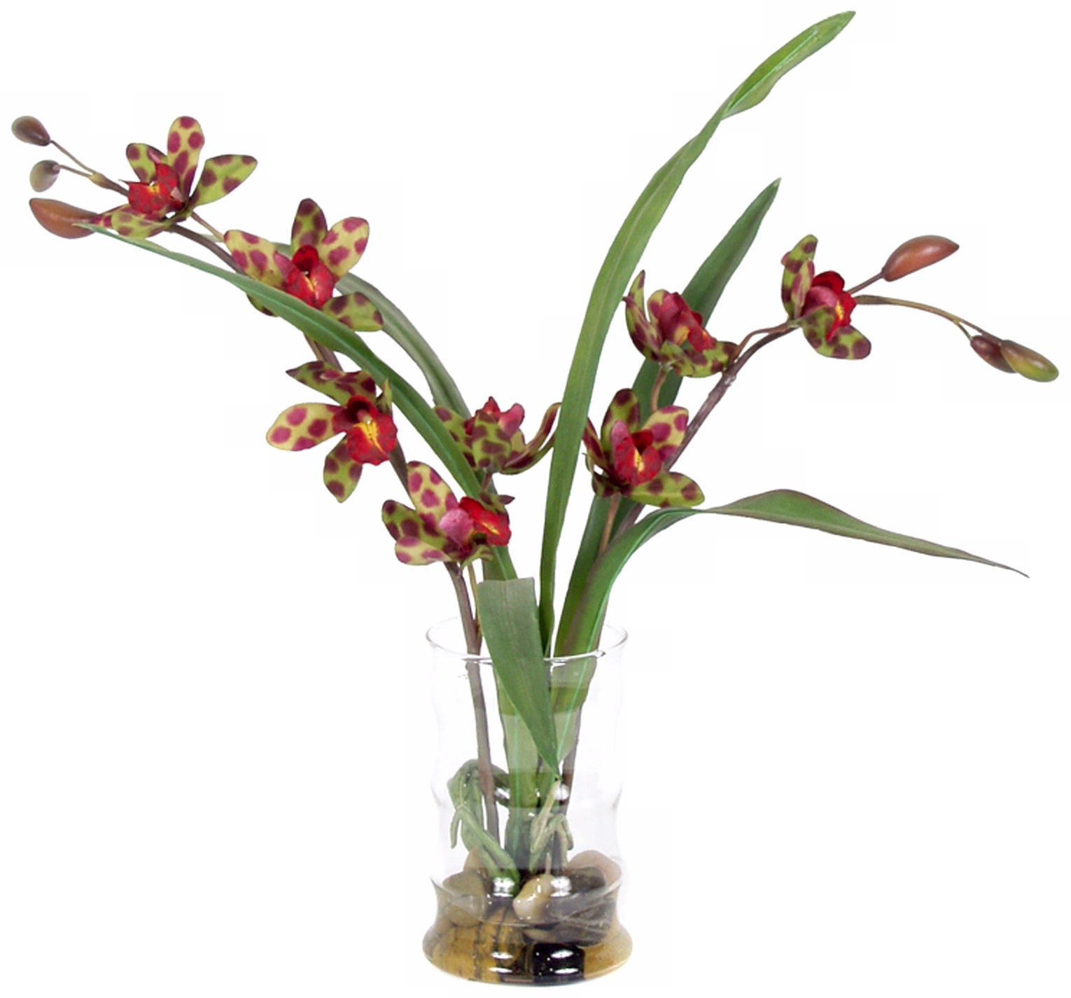 Spider Orchid Floral Arrangement 16 High Faux Flowers R3582