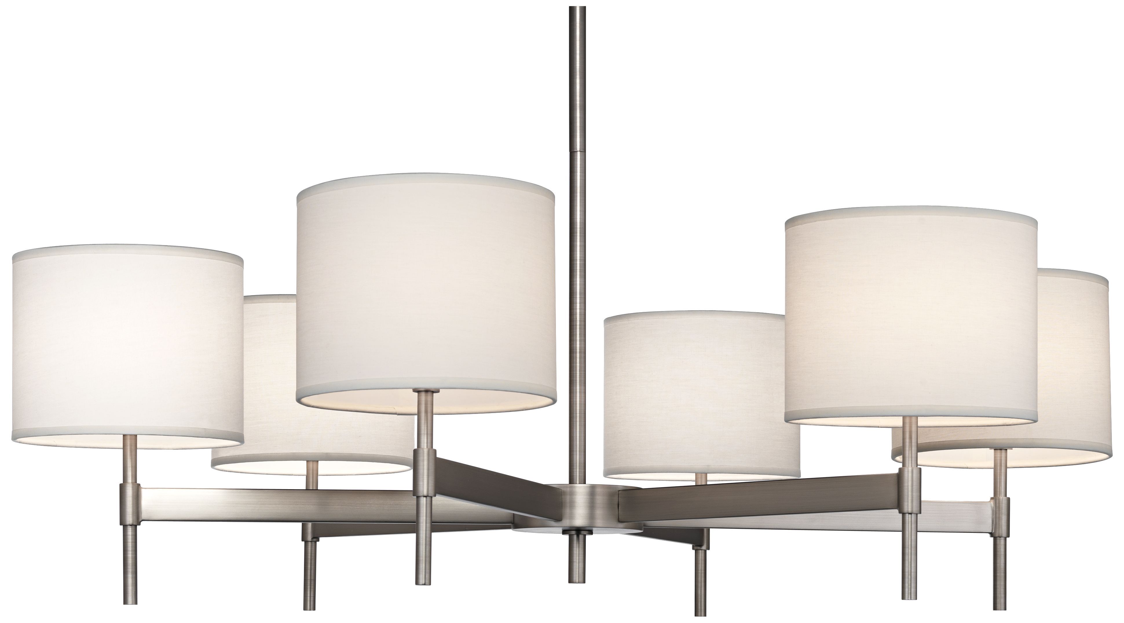 Echo 6-Light Stainless Steel Chandelier