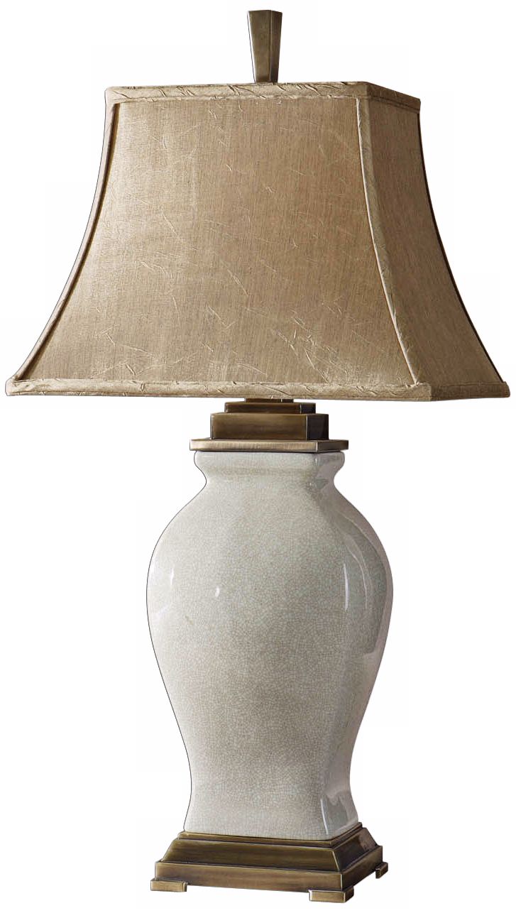 Uttermost Rory Ivory and Coffee Table Lamp