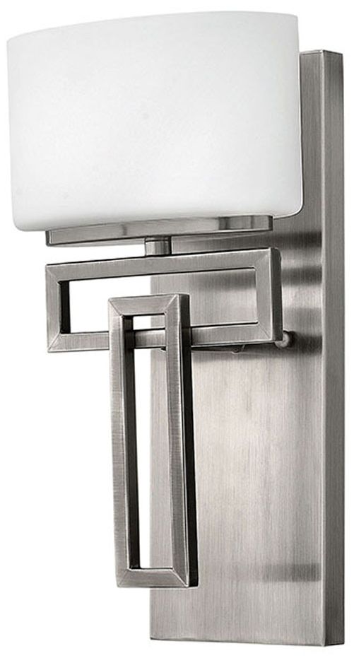 Hinkley Lanza Antique Nickel 12" High Wall Sconce