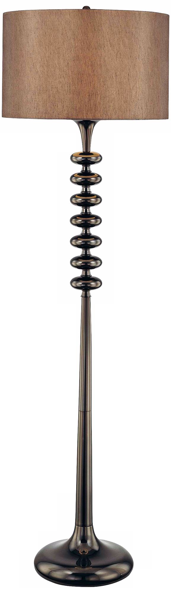 George Kovacs Chocolate Chrome Floor Lamp