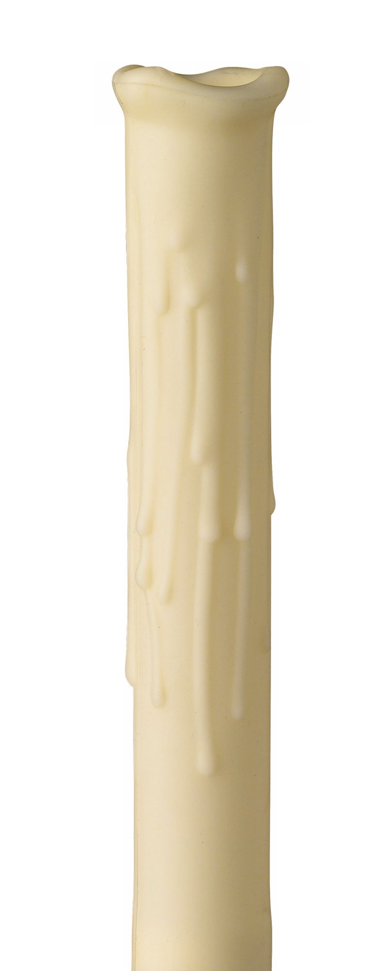 Set of 2 Ivory Candle-Drip Sleeves for Candelabra Fixtures