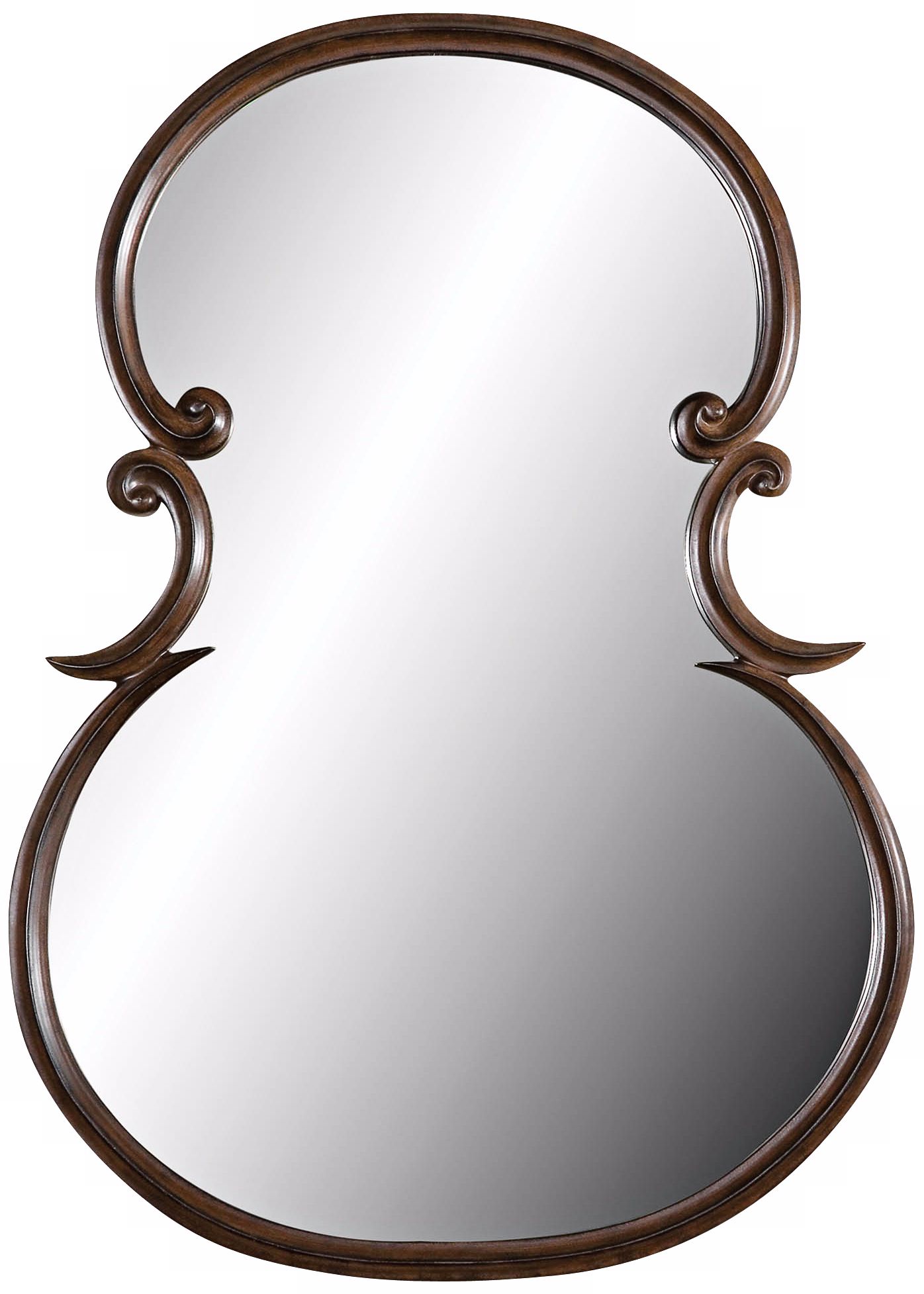 Uttermost St. Stephan Distressed Wood 48" High Wall Mirror