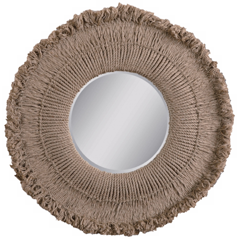 Uttermost Ropa Vieja 39 1/2" Wide Round Wall Mirror   #R4149