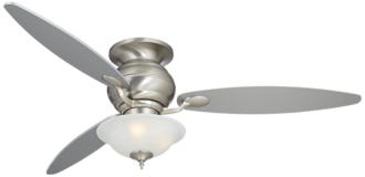 60 Spyder 8482 Hugger Brushed Steel Ceiling Fan R4214 T2684 08607