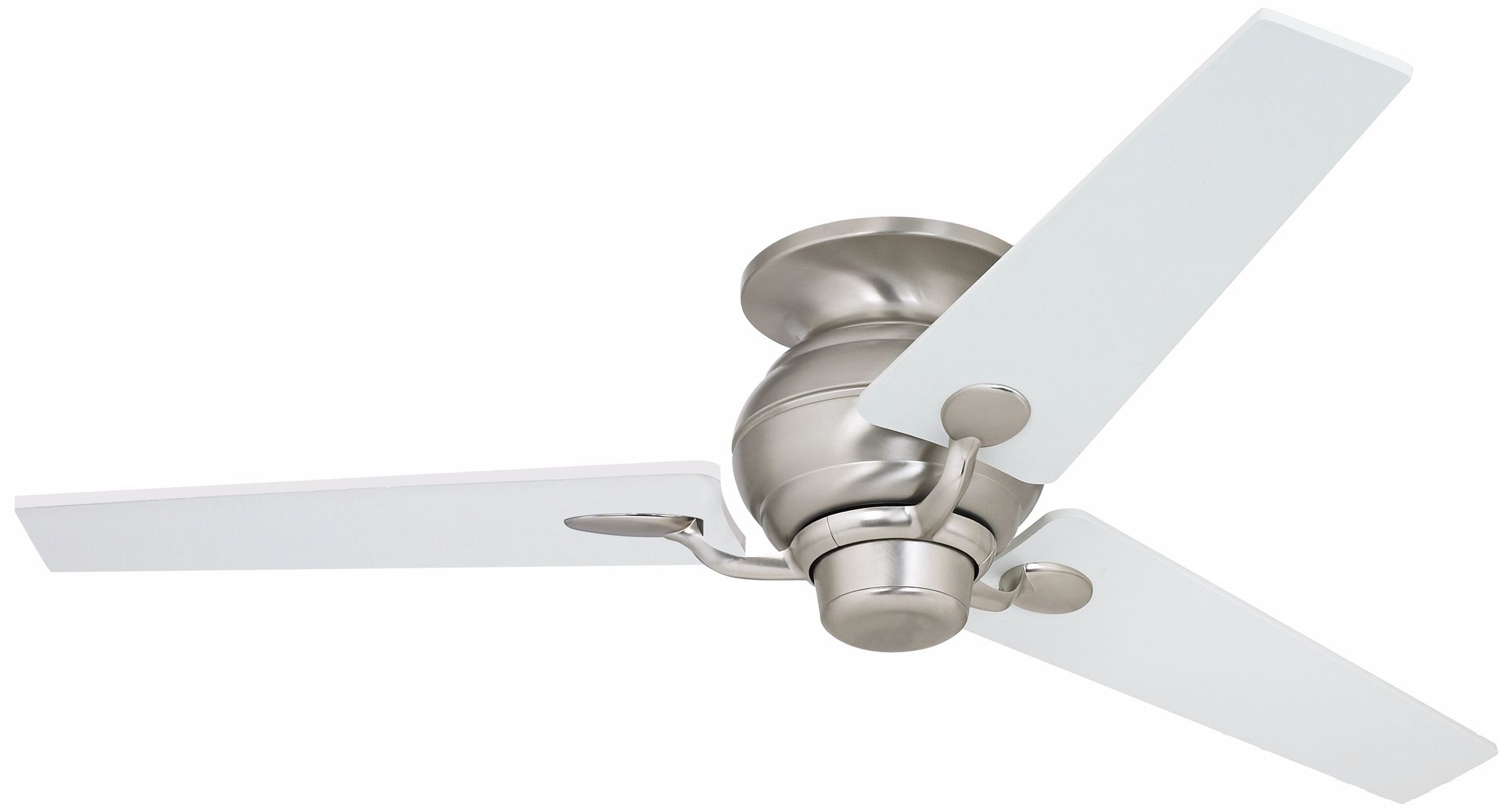 60" Spyder™ Hugger Brushed Steel Ceiling Fan