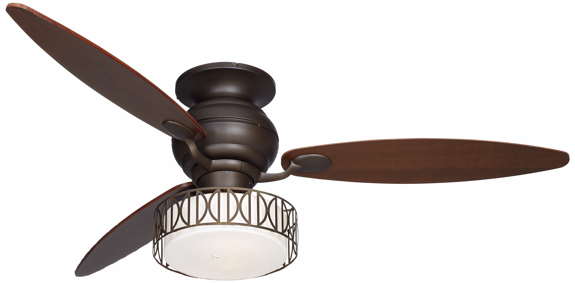 60" Spyder Oil-Rubbed Walnut Blades Bronze Ceiling Fan