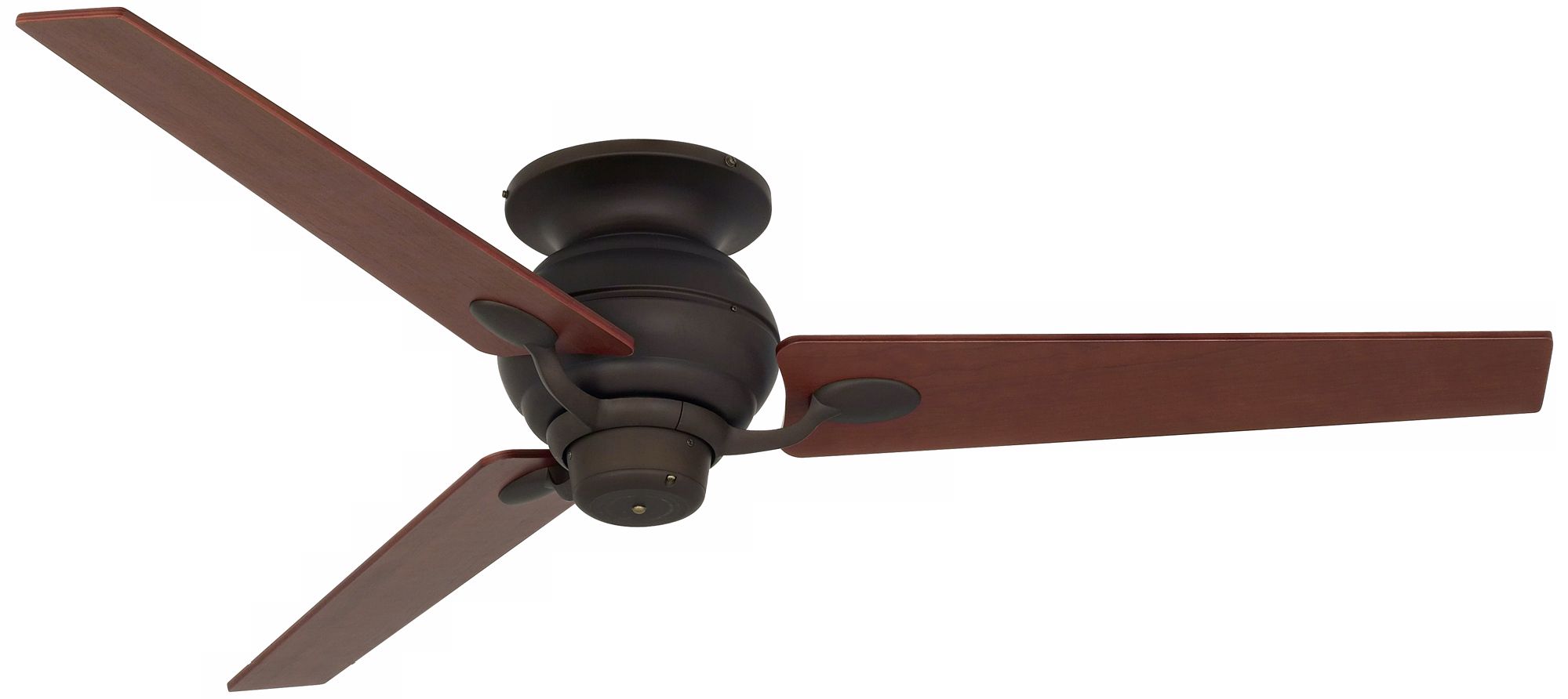 60" Spyder Bronze Walnut Tapered Blades Hugger Ceiling Fan