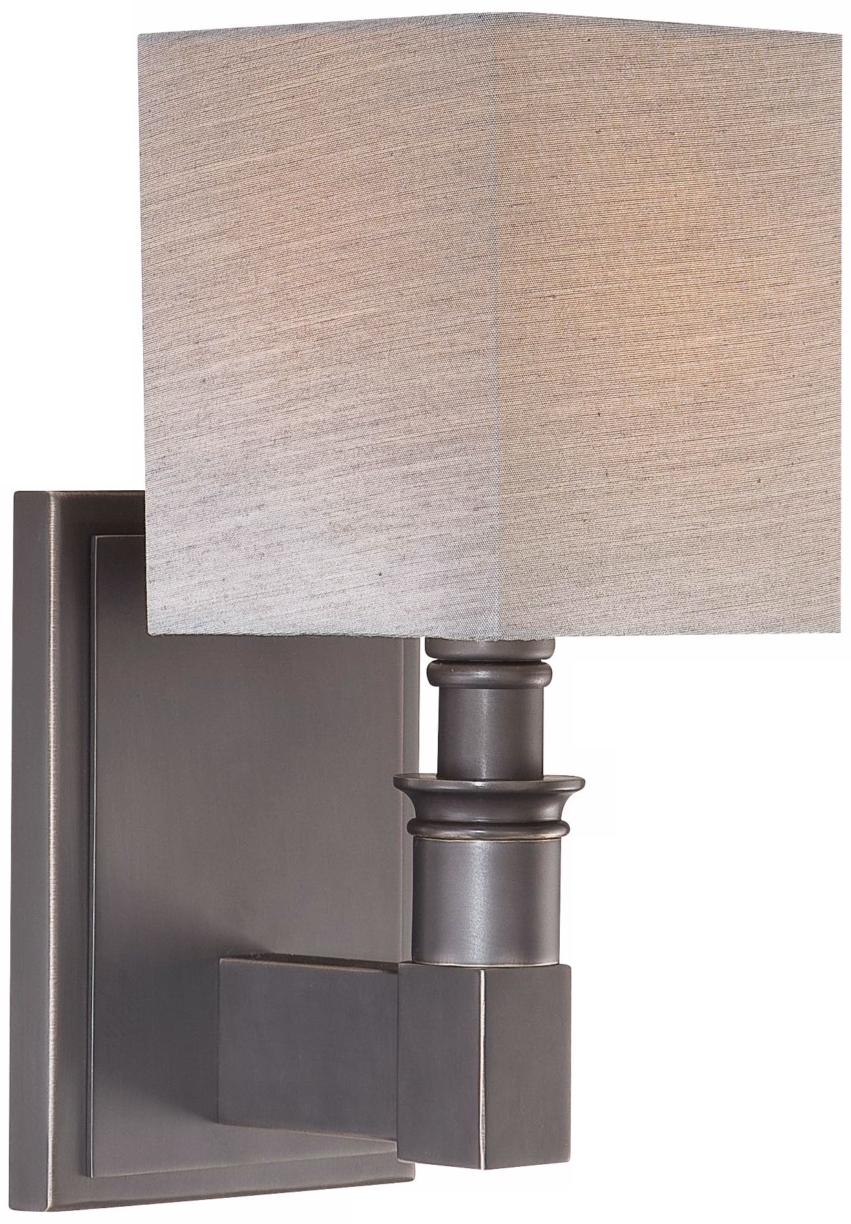Metropolitan Collection Black Bronze 11" High Wall Sconce