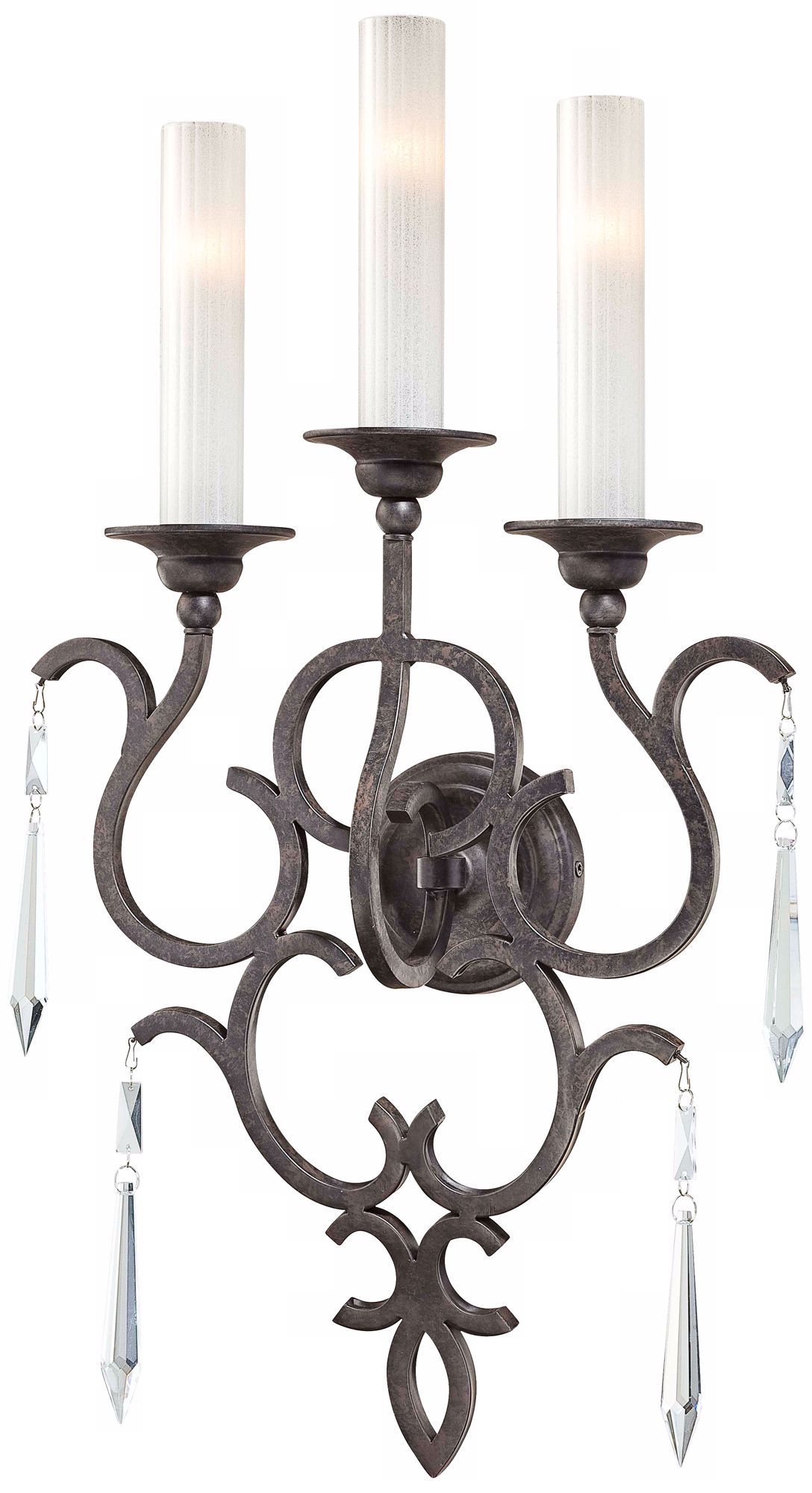 Metropolitan Sconce Collection Iron17" Wide Wall Sconce
