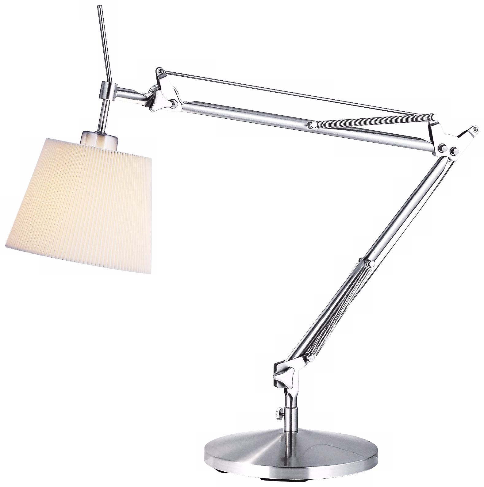 Bloomfield Satin Steel Adjustable Table Lamp