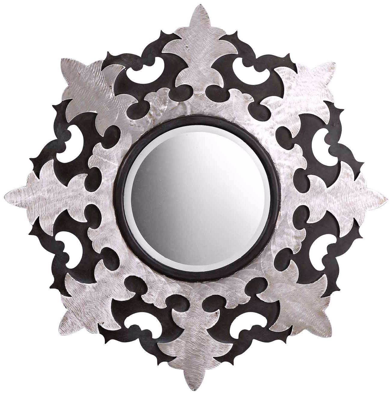 Uttermost Trapani 35 3/4" Wide Fleur di Lis Wall Mirror