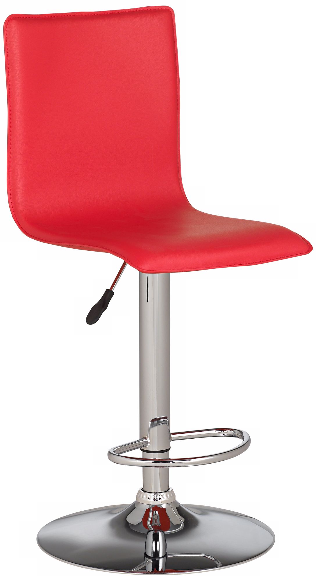 Flex Modern Red Adjustable Bar or Counter Stool
