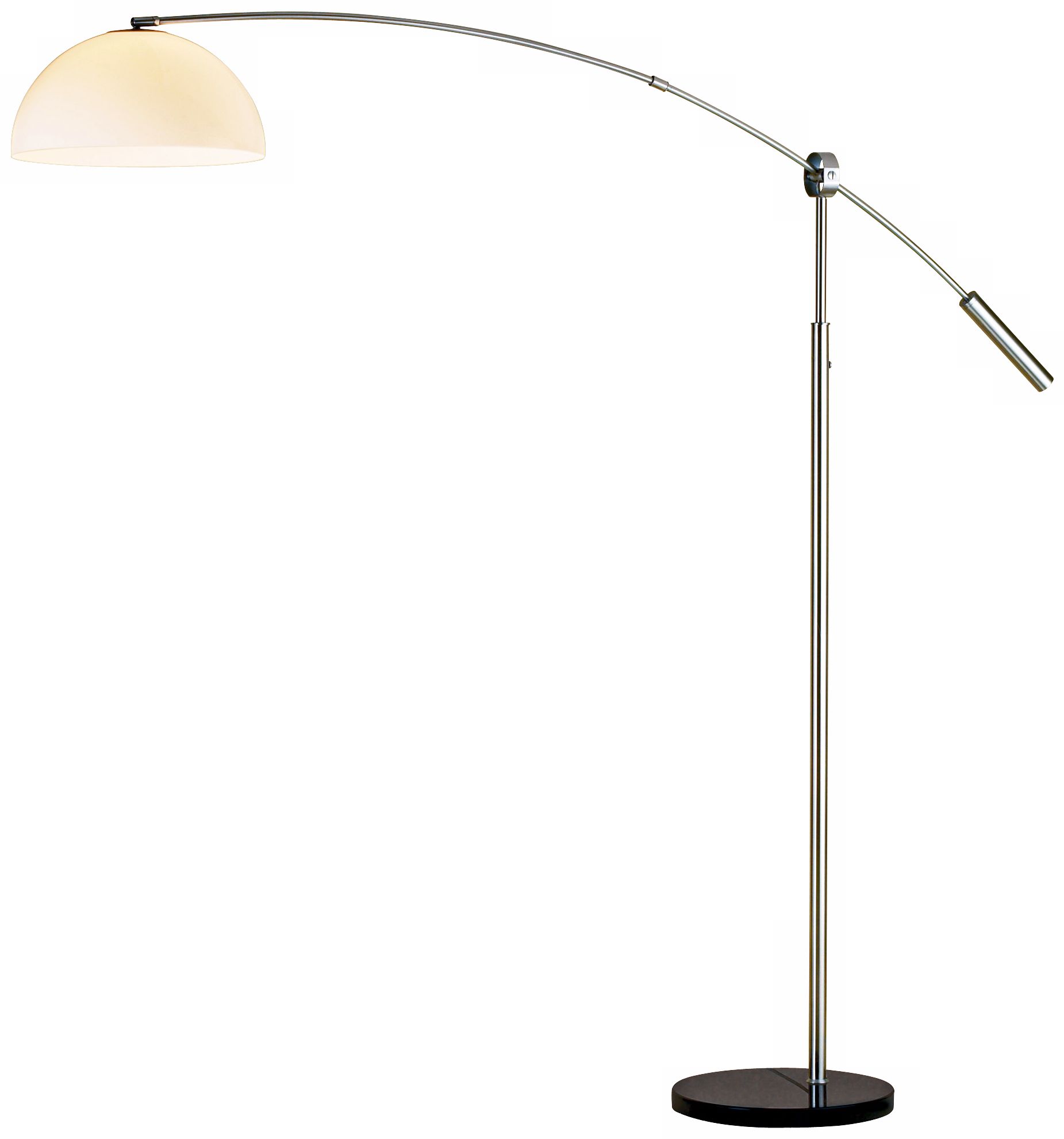 Bogie Satin Steel Arc Floor Lamp