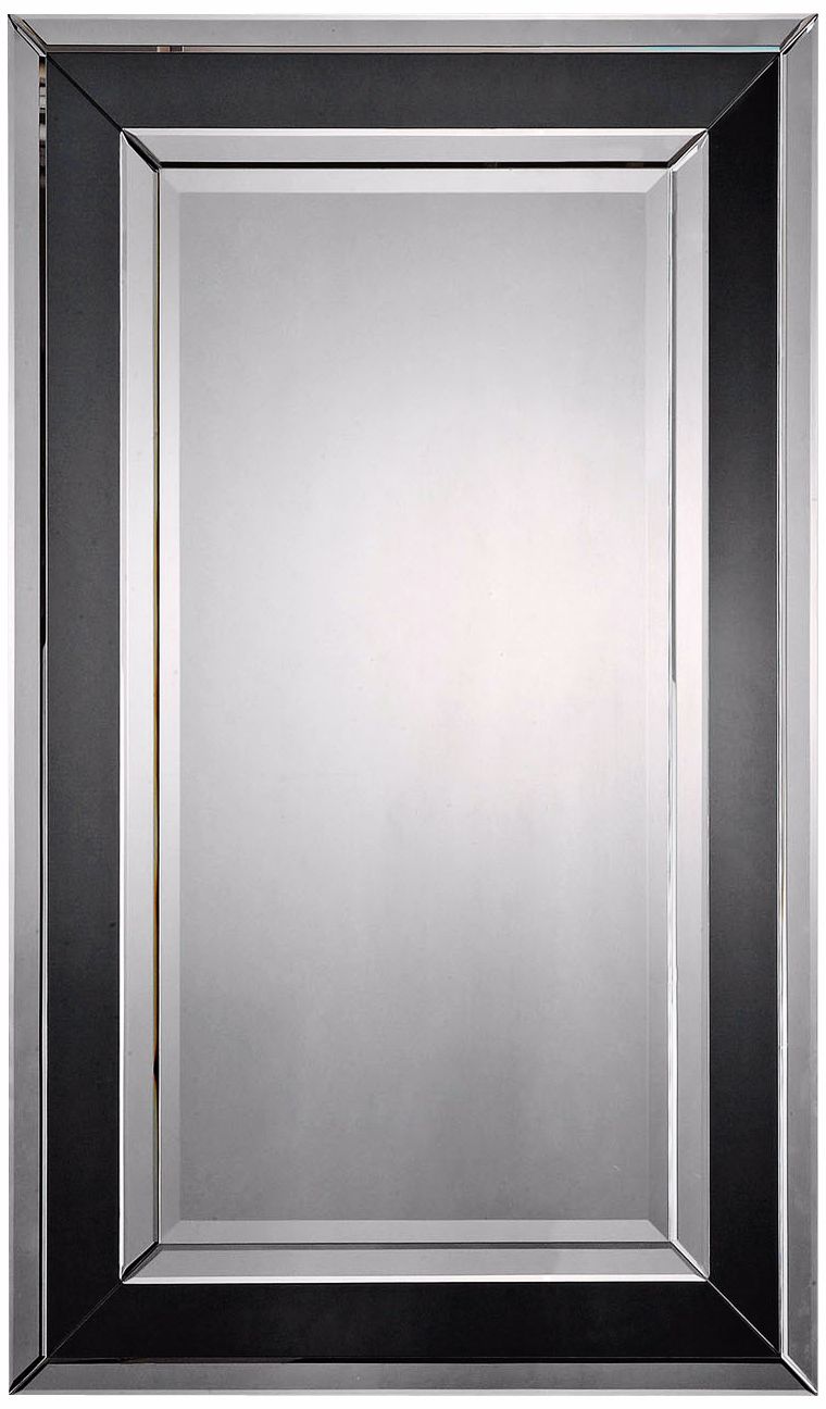 Uttermost Black Tinted 50" High Wall Mirror