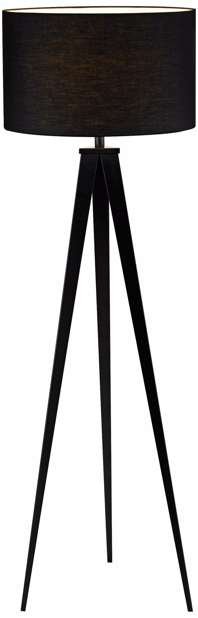 Black Finish Tripod 65 1/2" High Floor Lamp