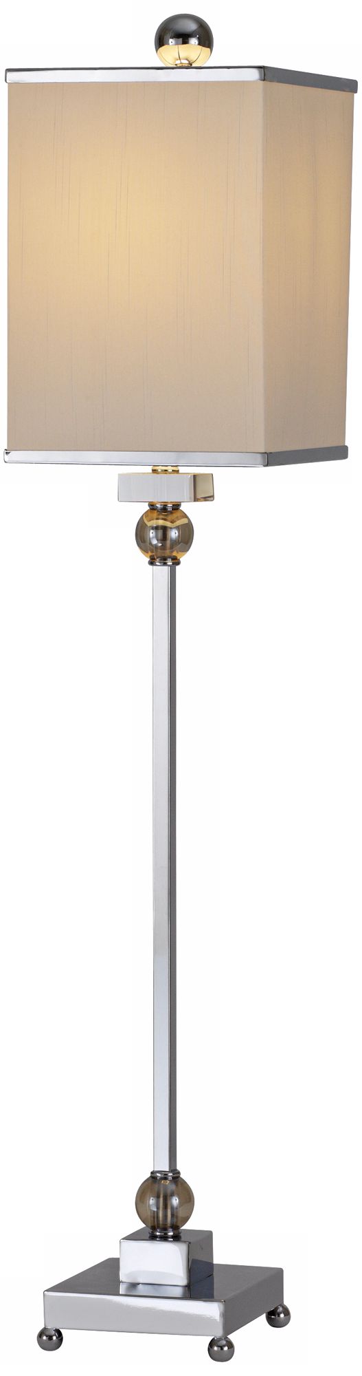 Raschella Chrome-Crystal Buffet Table Lamp
