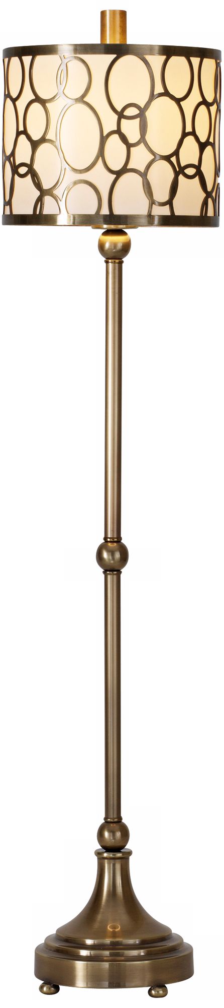 Raschella Coffee Bronze Metal Buffet Table Lamp