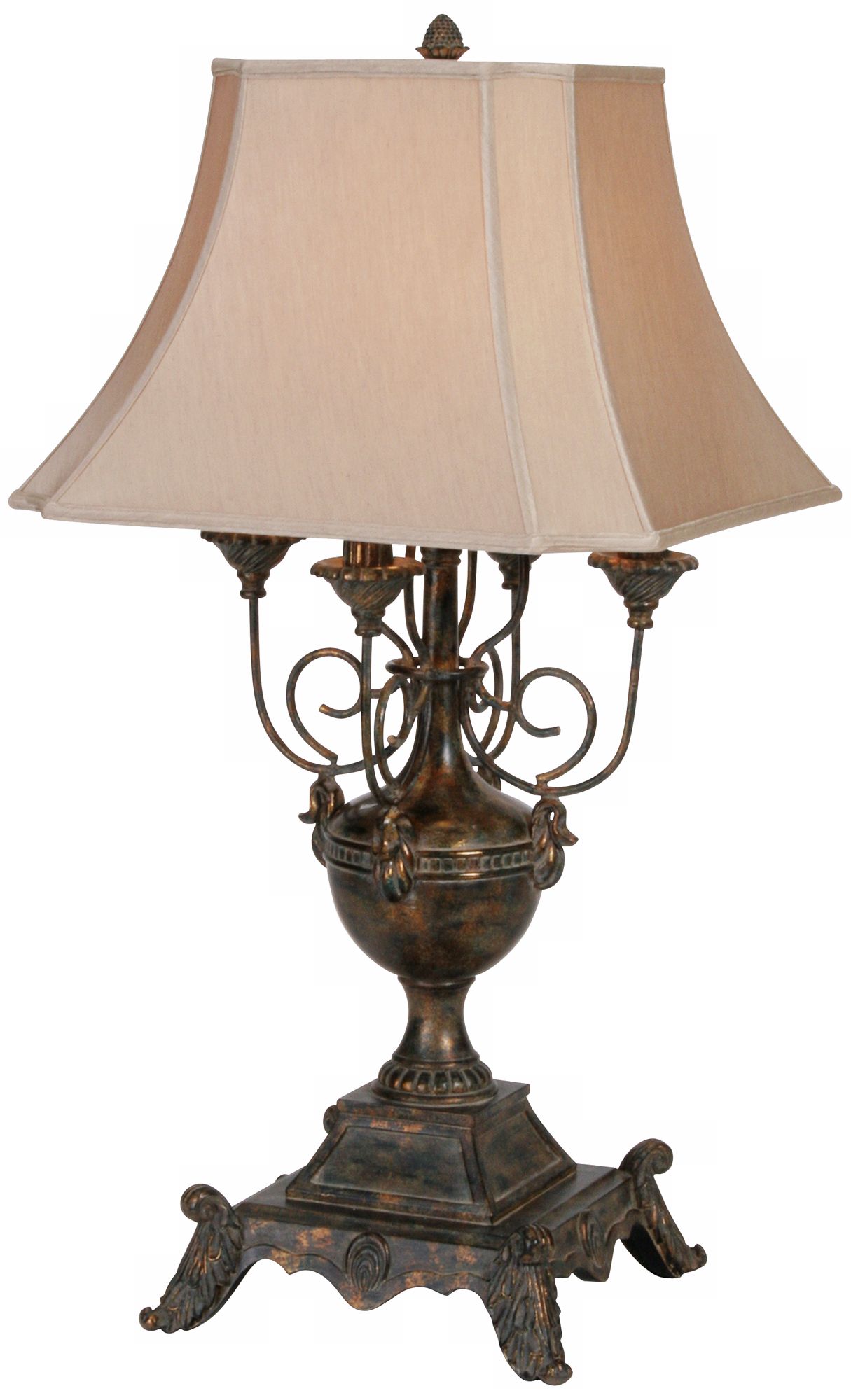 Raschella Antique Bronze Old World Table Lamp