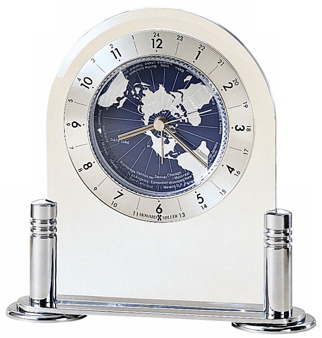 Howard Miller Discoverer 6 1/4" High Desk Alarm Clock