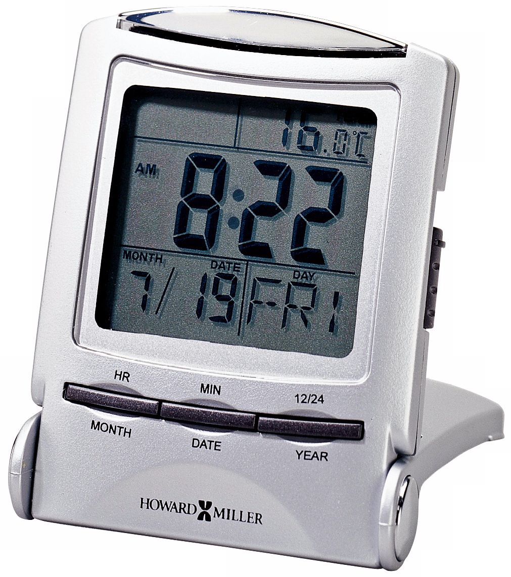 Howard Miller Distant Time 3" High Traveler Alarm Clock