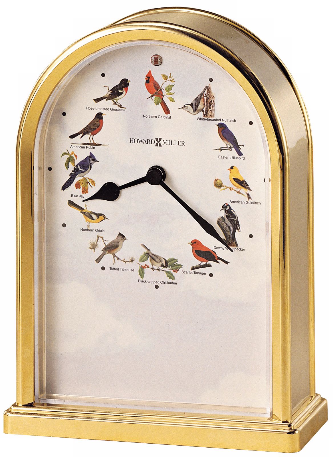Howard Miller Songbirds of North America III Tabletop Clock