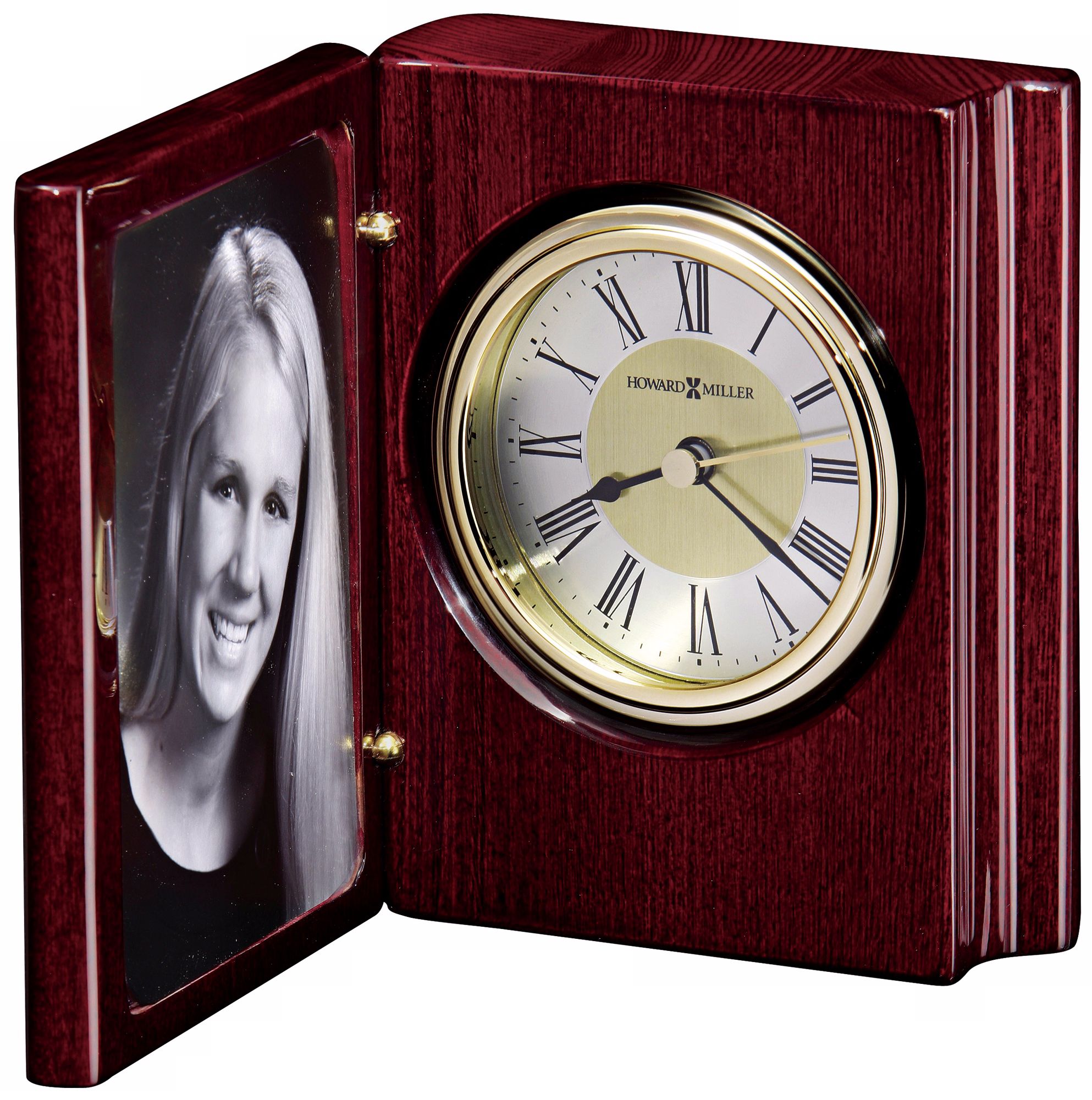 Howard Miller Portrait Book  5 1/4" High Desktop Clock