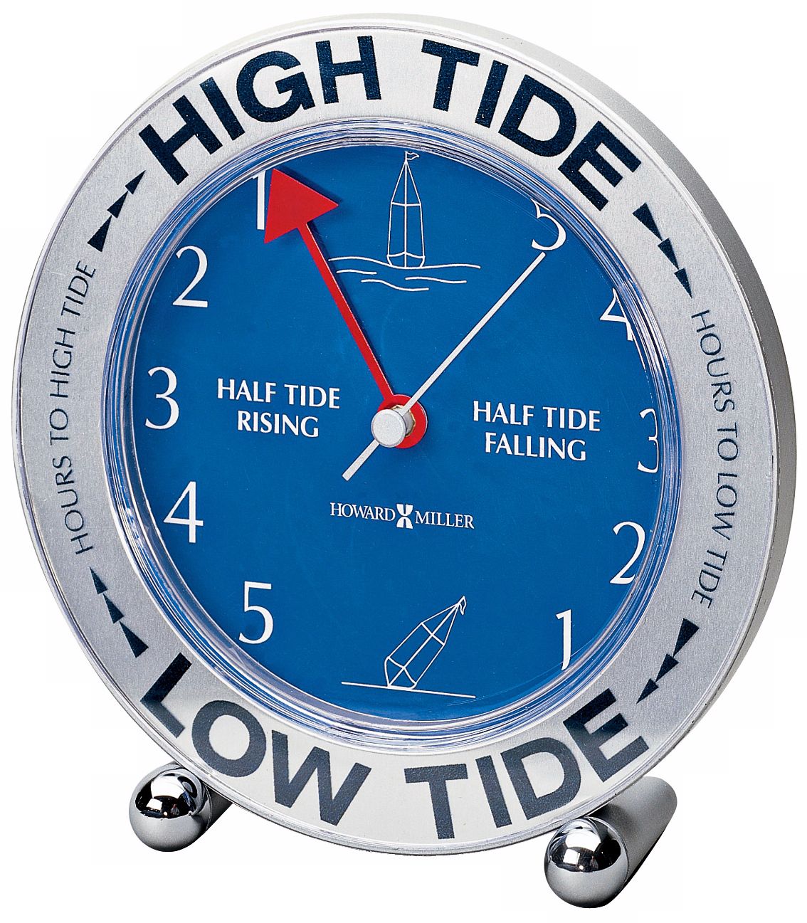 Howard Miller Tide Mate III 6 1/4" High Table Clock