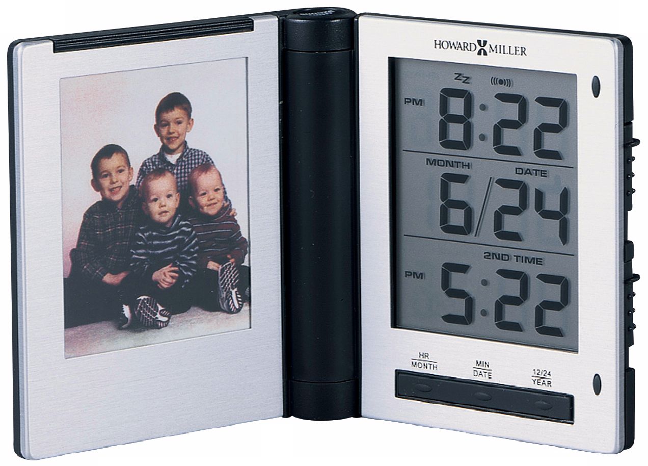 Howard Miller Photo Traveler 3" High Alarm Clock