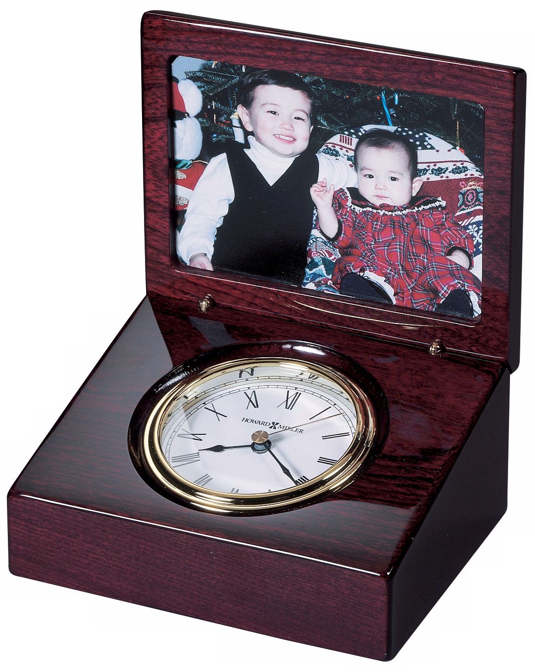 Howard Miller Hayden Photo Frame 5 1/2" Wide Table Clock
