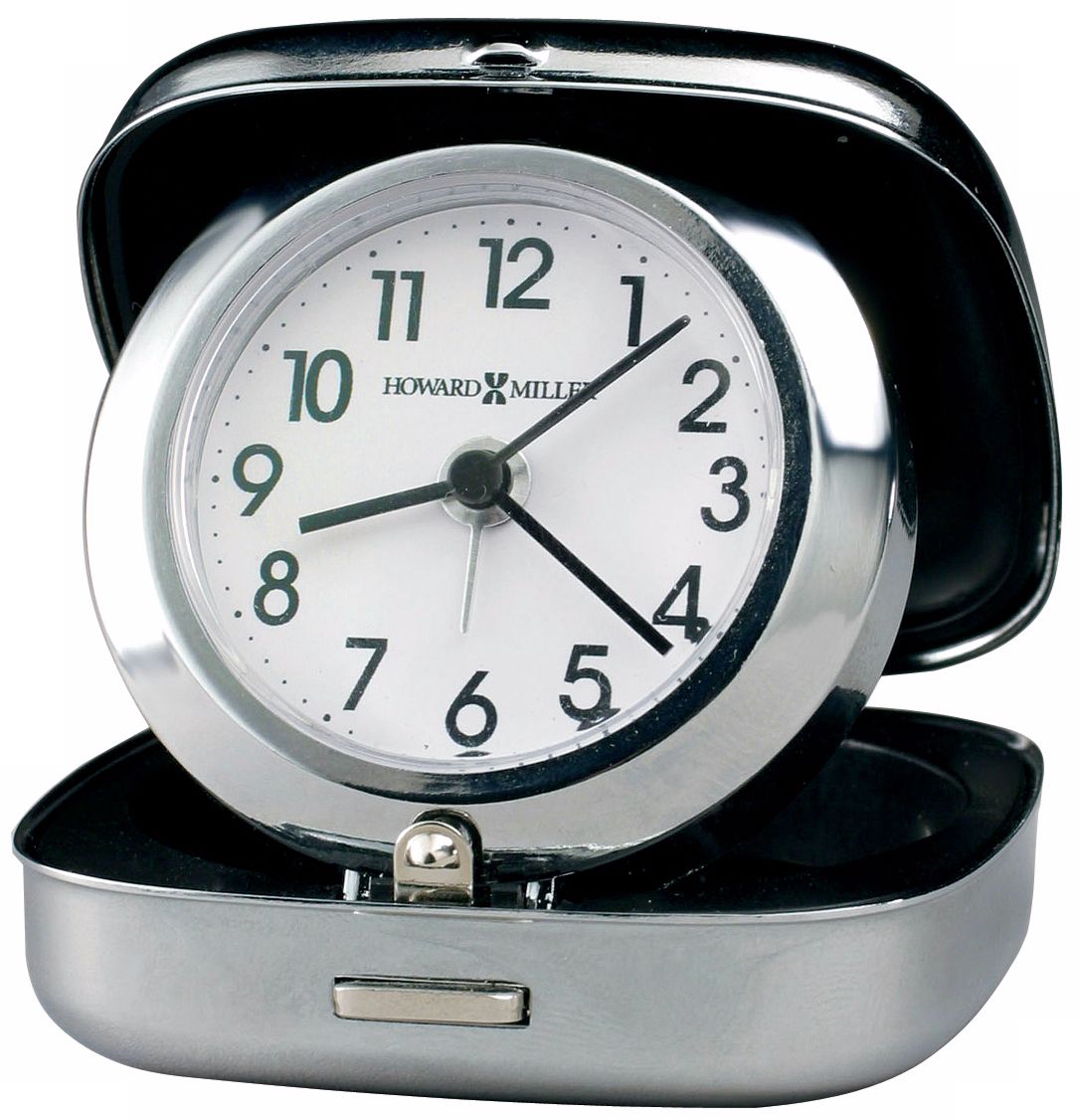 Howard Miller Clam Shell 2 3/4" High Travel Alarm Clock