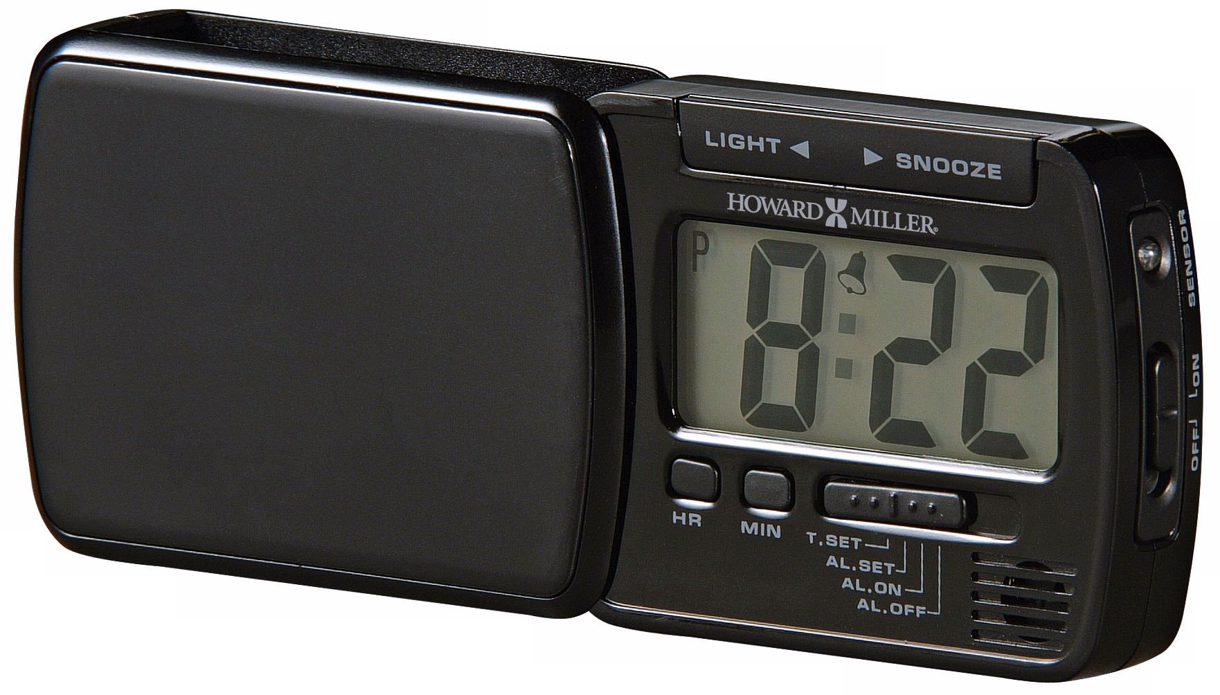 Howard Miller Blackstone 5 1/4" Wide Travel Alarm Clock