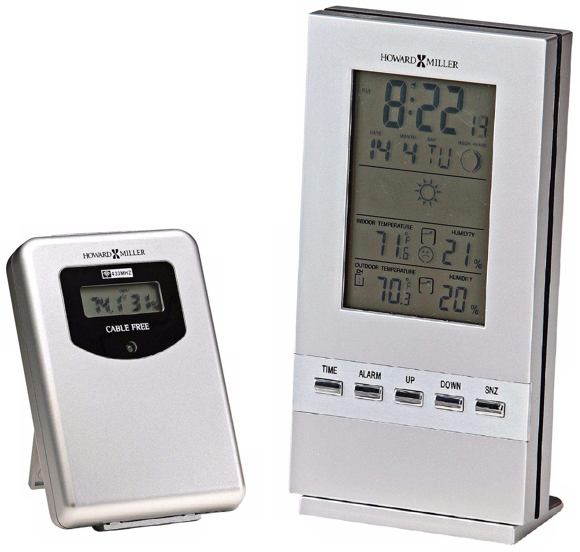 Howard Miller Weather Sentinel 6 1/2" High Alarm Clock