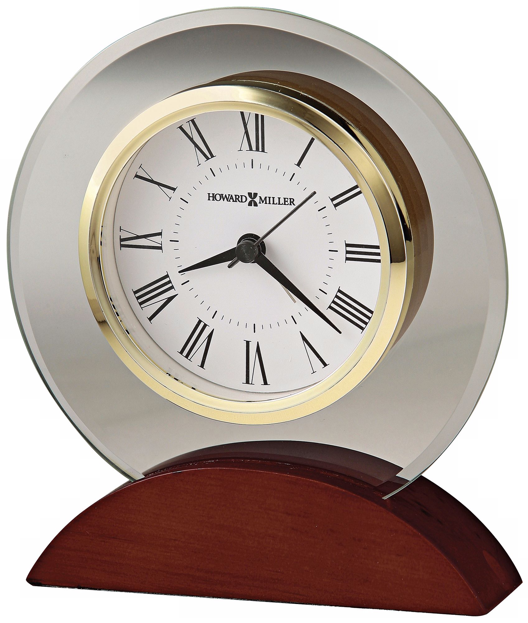 Howard Miller Dana 6" High Beveled Glass Tabletop Clock