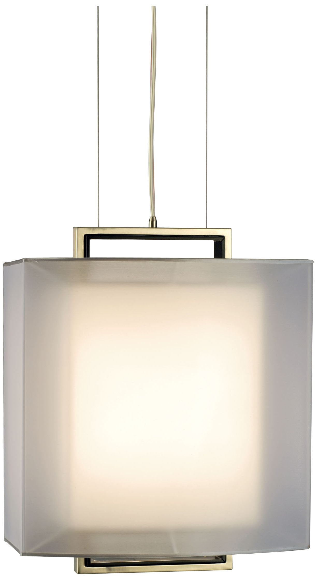 Nova Amarillo Brushed Nickel 18" Wide Pendant Chandelier