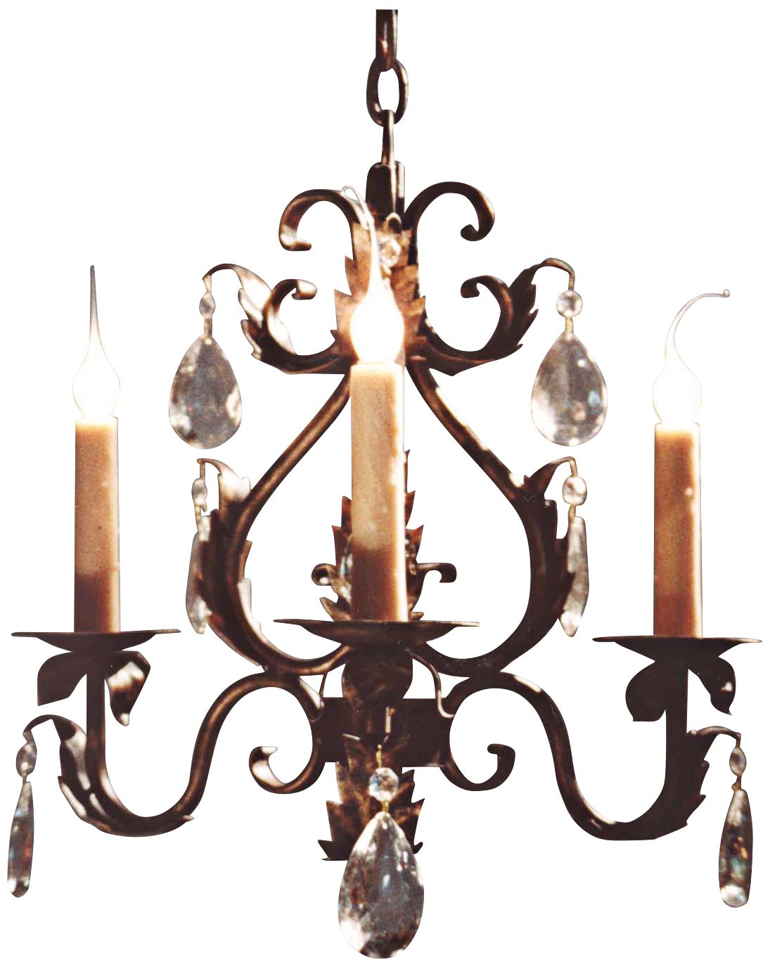 Laura Lee Michelle Crystal 3-Light Chandelier