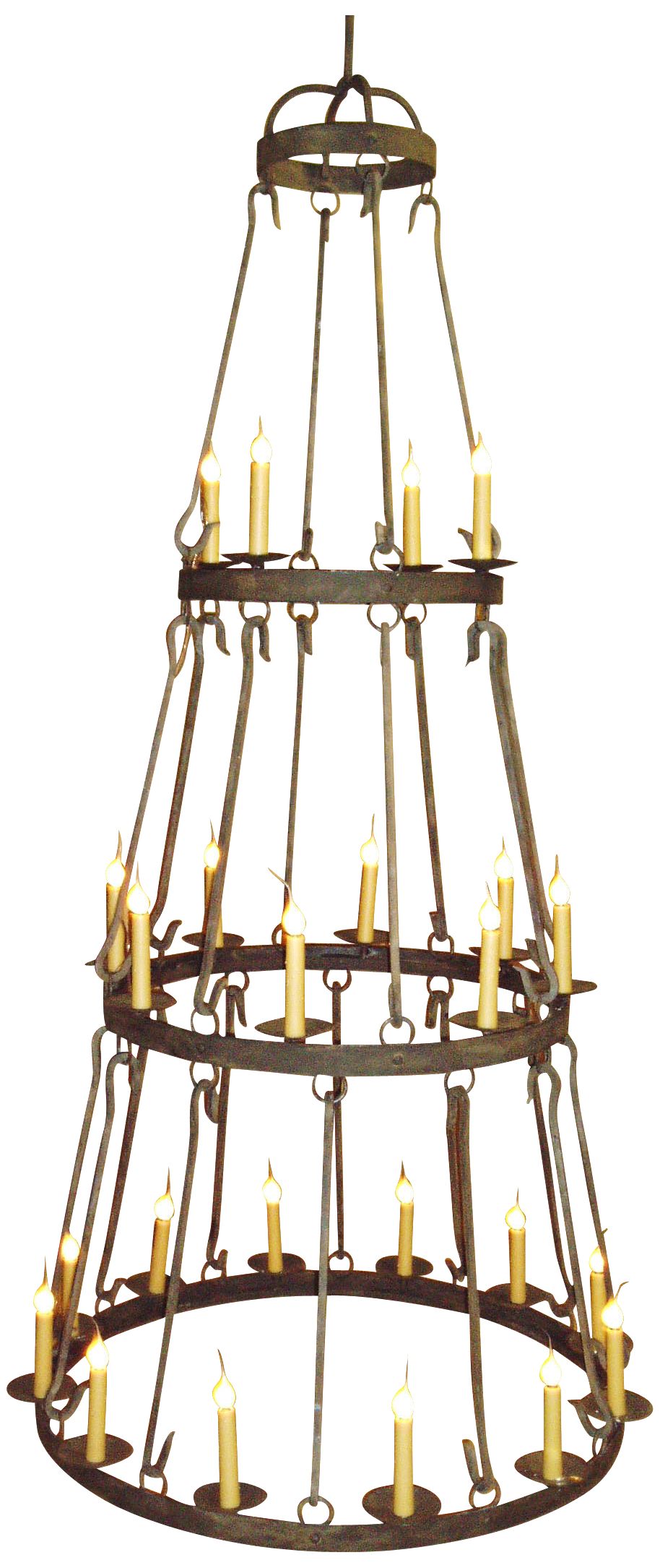 Laura Lee Buckingham 24-Light Large Candle Chandelier