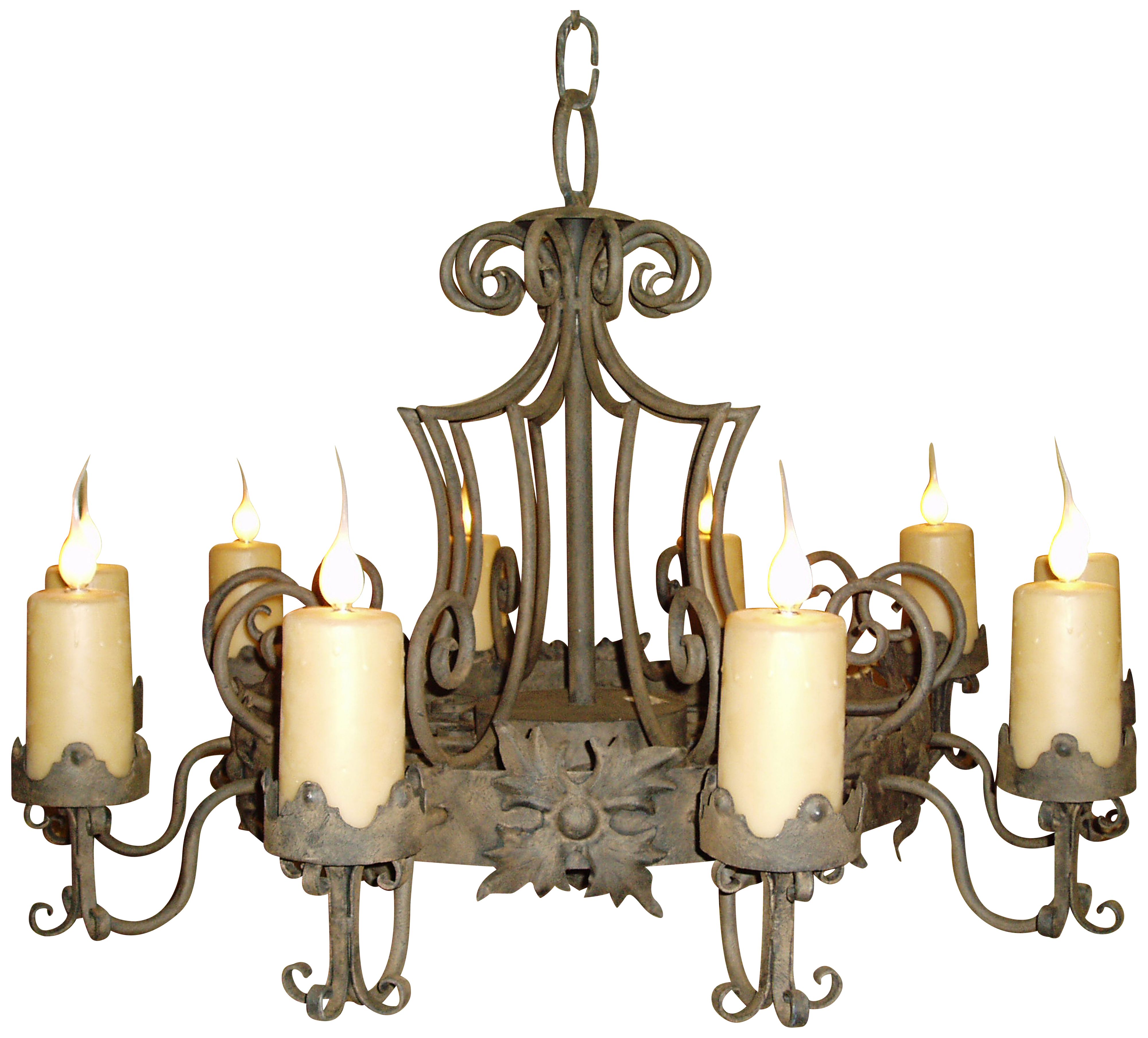 Laura Lee Madrid 9-Light Large Candle Chandelier