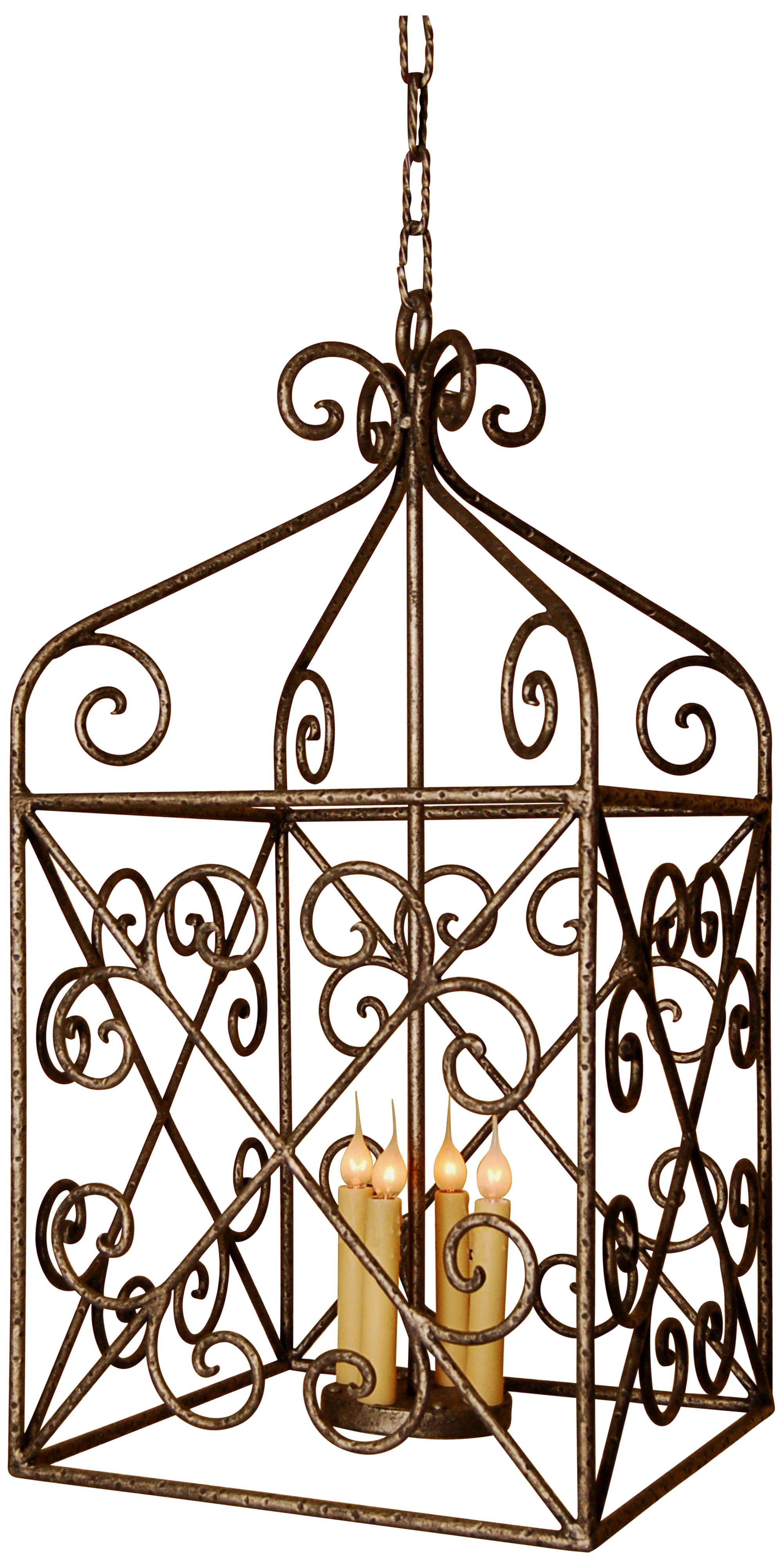 Laura Lee Malaga Lantern 4-Light Foyer Chandelier
