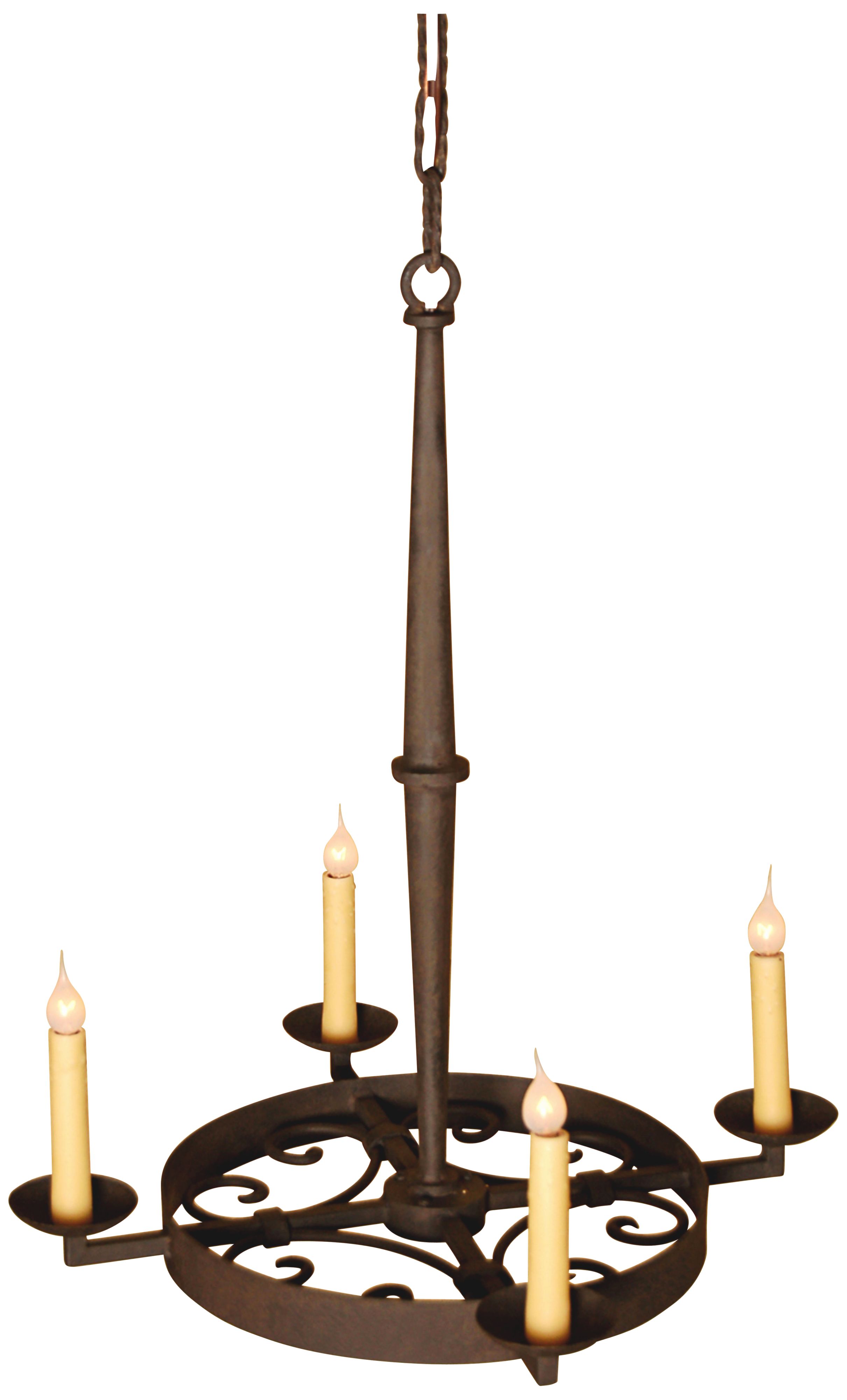 Laura Lee Leon 4-Light Chandelier