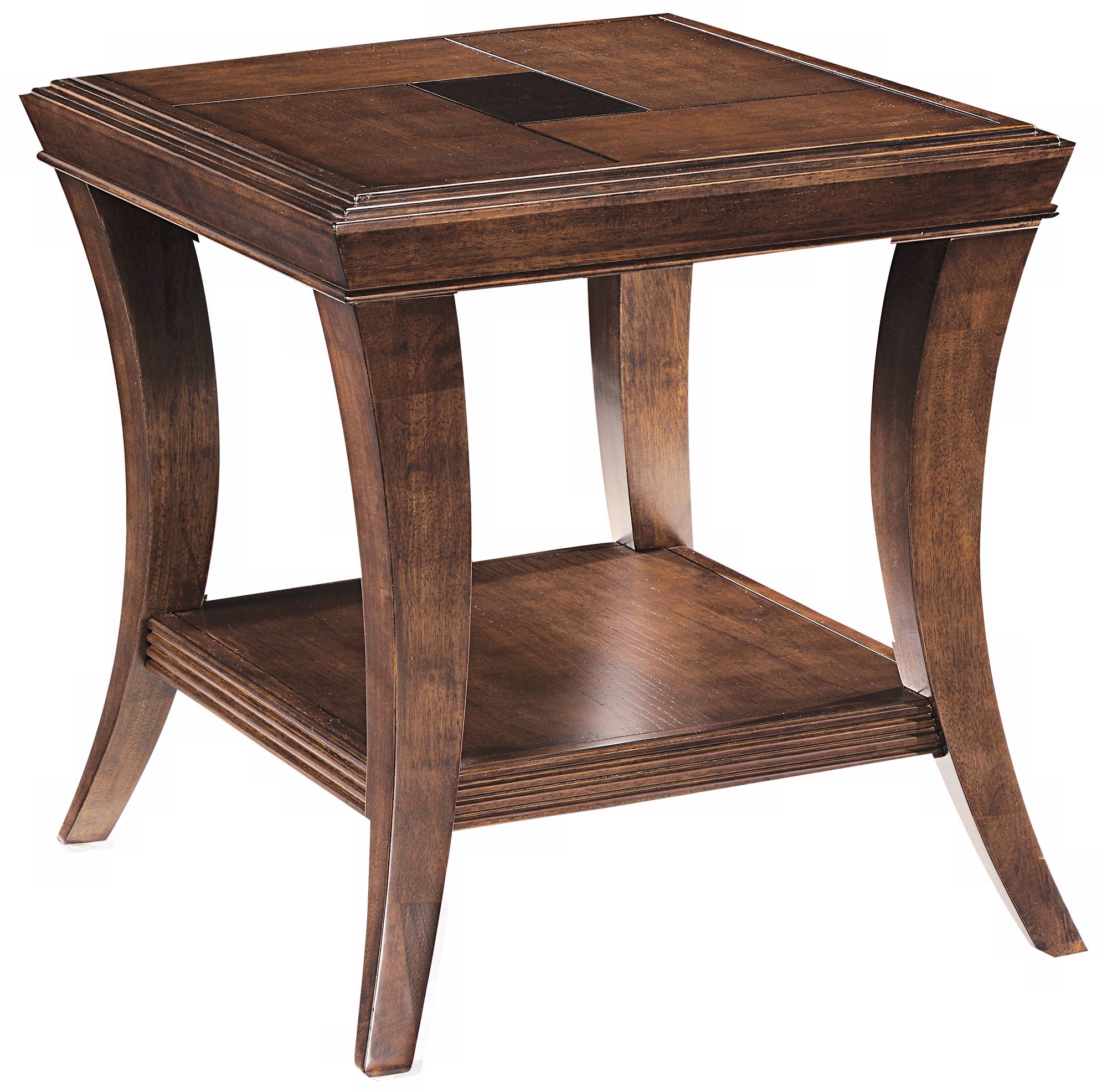 Blaine Sienna Finish Rectangular End Table