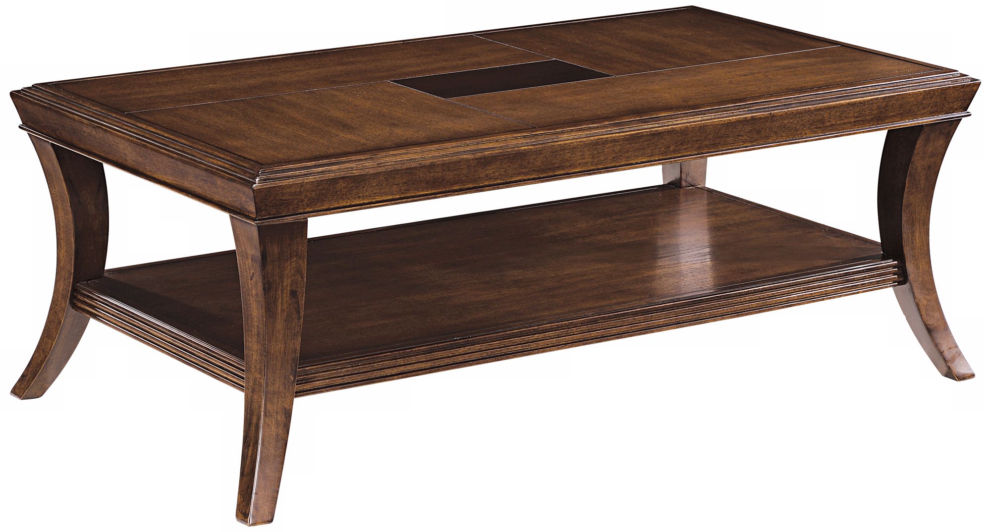 Blaine Sienna Finish Rectangular Cocktail Table