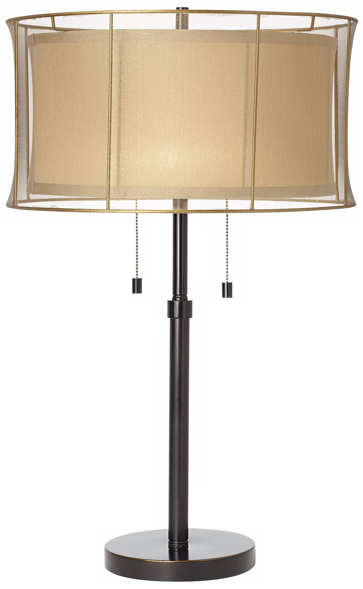 Brentwood Double Shade Bronze Table Lamp