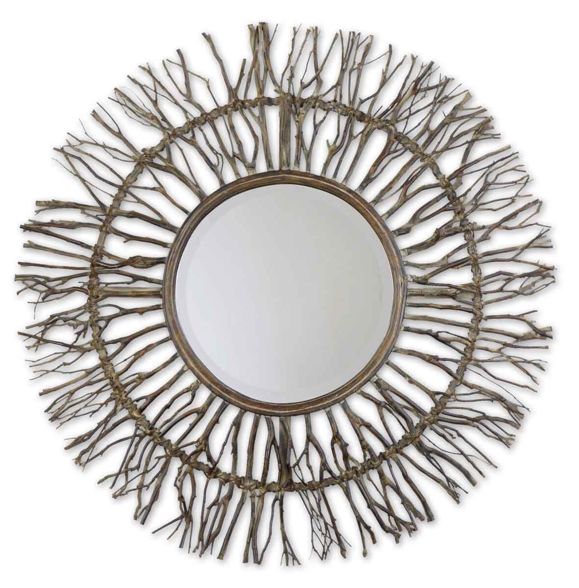Uttermost Birch Horizons 38" Round Wall Mirror