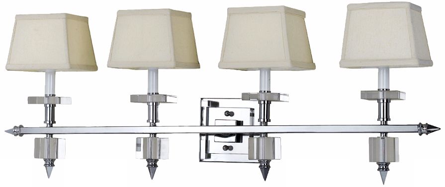 Candice Olson Cluny 4-Light with Cream Shade Bath Light