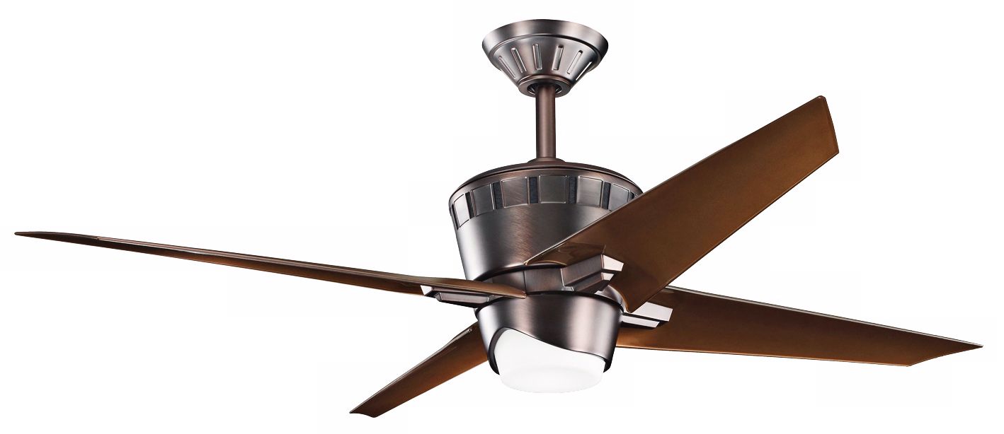 52" Kichler Kemble Oil Brushed Bronze Ceiling Fan